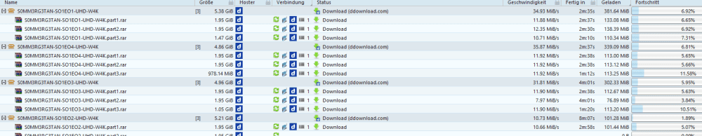 DDownload JDownloader 2 multi-pack speed test at 113.34 MiB/s